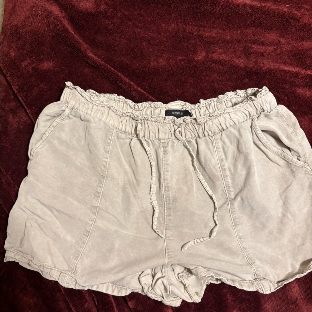 Forever 21 Light Beige Lounge Shorts